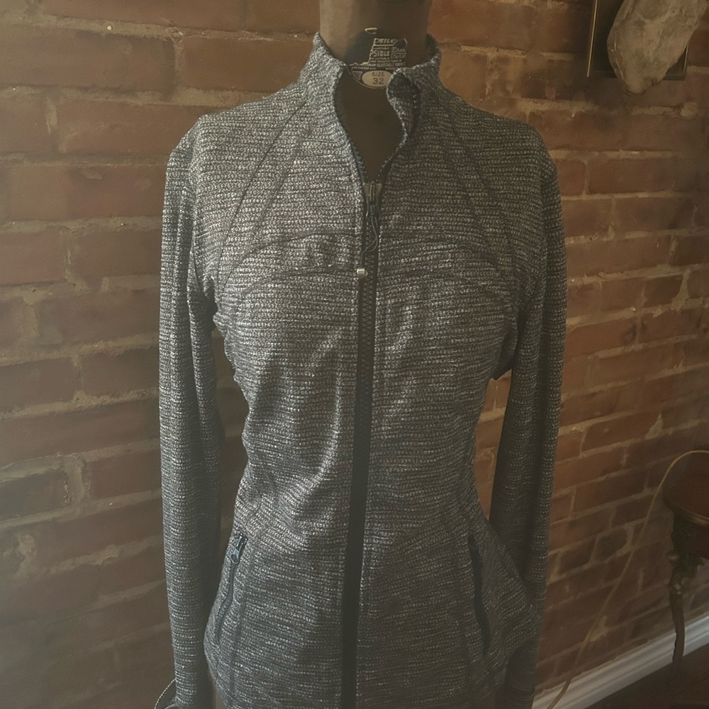 Lululemon Coco Pique Black White Define Classic Jacket, 10, Pristine! - Picture 6 of 13